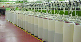 Spinning hall machinery